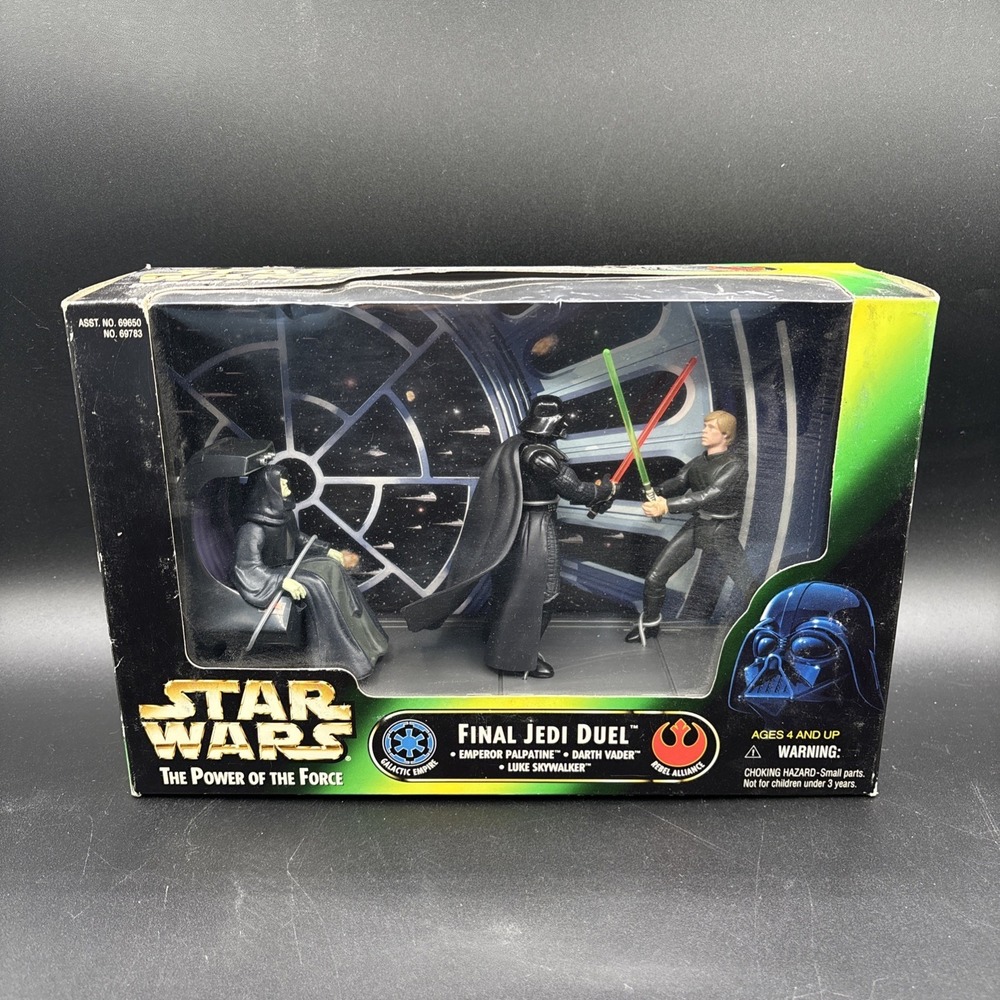 Star Wars The Power Of The Force Final Jedi Duel Figure Set Sealed 1997 NIB